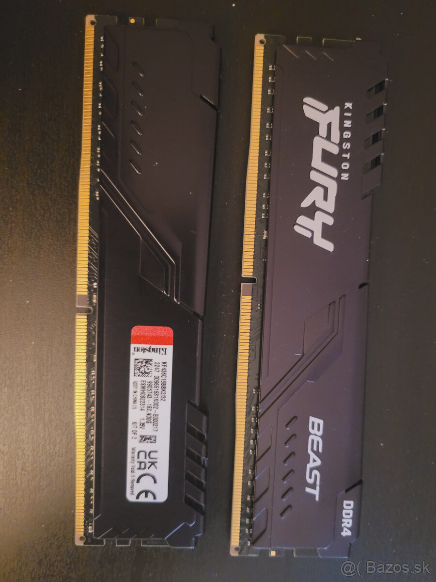 Kingston FURY Beast KF436C18BBK2/32, DDR4 + MB + CPU - 4