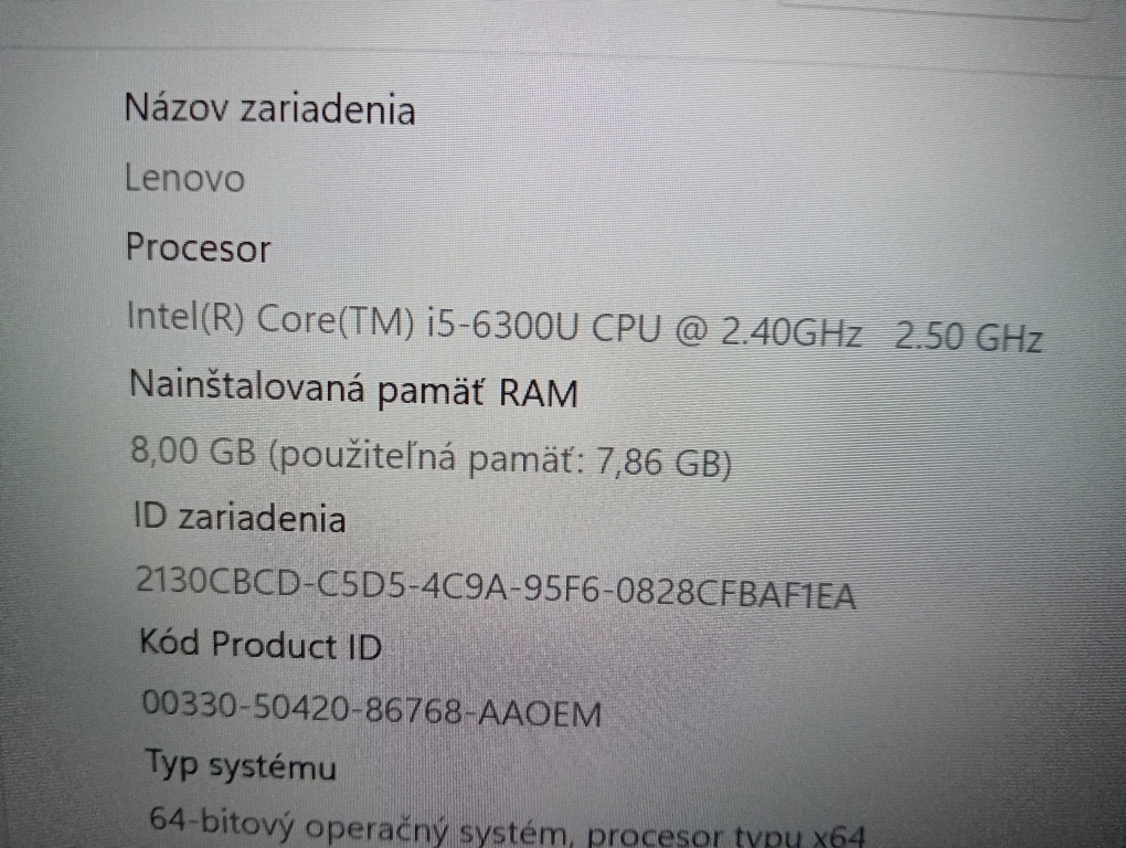Lenovo Thinkpad T460 ,Intel core i5 , WIN 11, podsvietená kl - 4