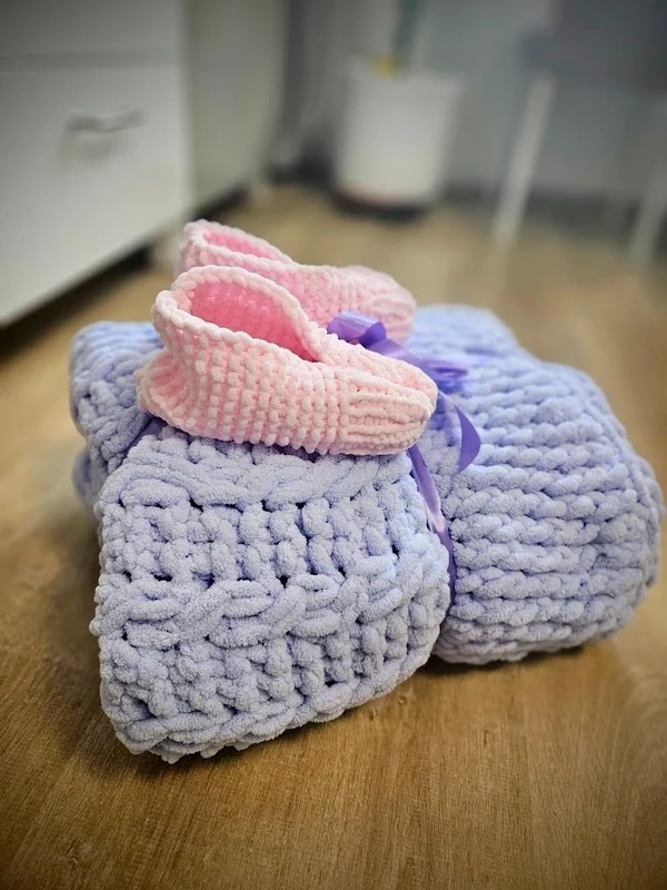 Puffy deka - lila - 180 x 100 cm - 4