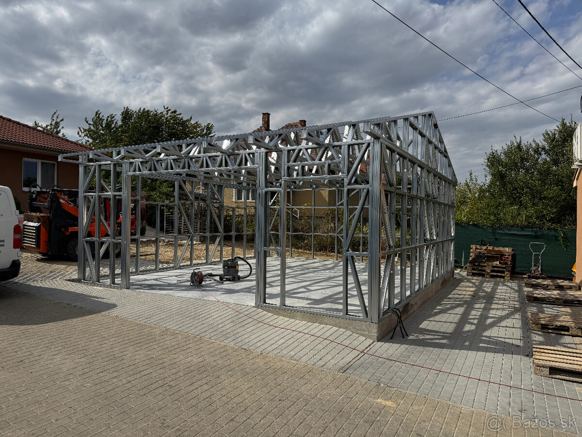 Konštrukcia garáže 6,5m x 7,5 m - 4