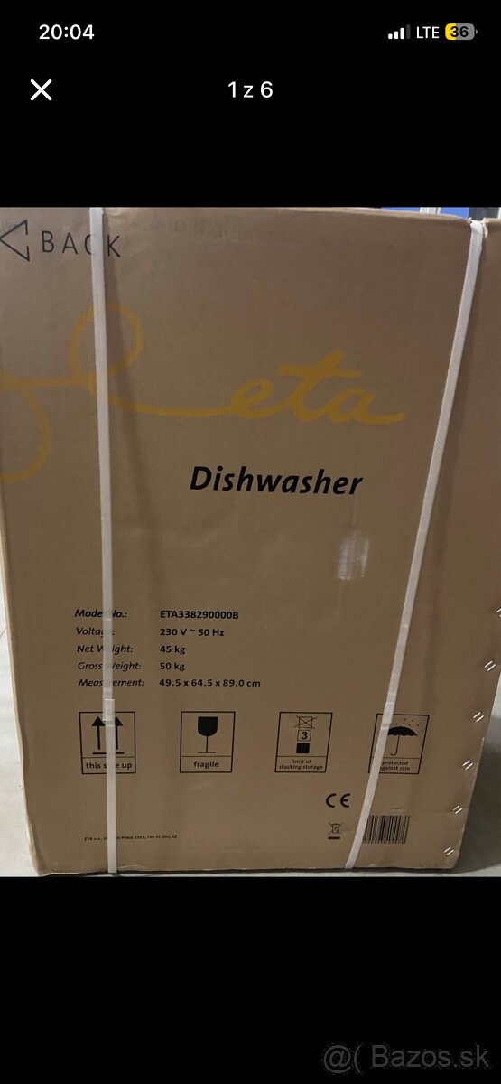 Umývačka riadu ETA - 4