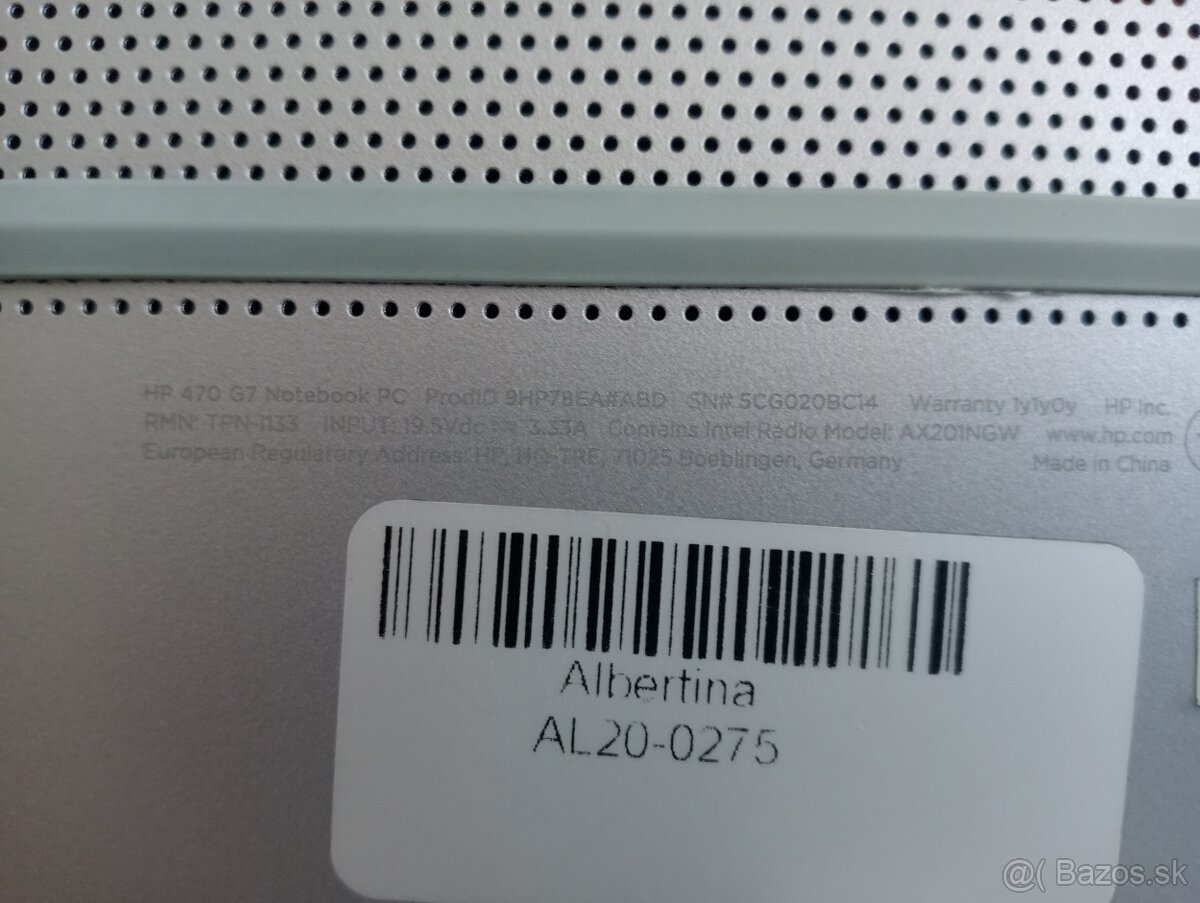 rozpredam funkčný notebook Hp 470 G7 - 4