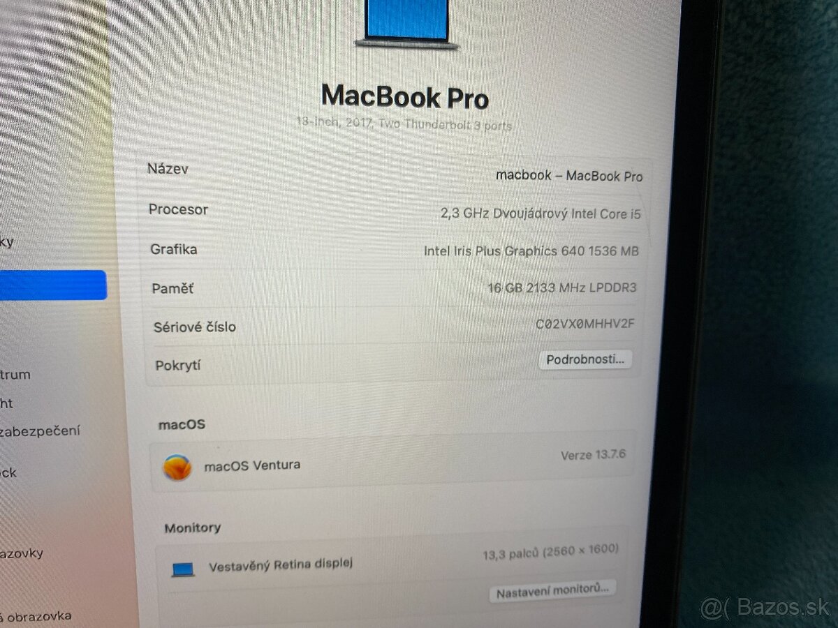 Macbook PRO 13, 16GB, I5, možný bootcamp - 4