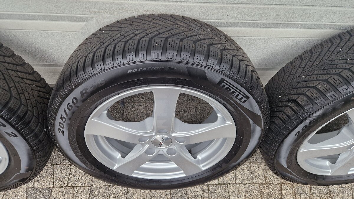 Zimné alu 205/60 R16, 5x112, 6,5J, ET46 VW Touran - 4