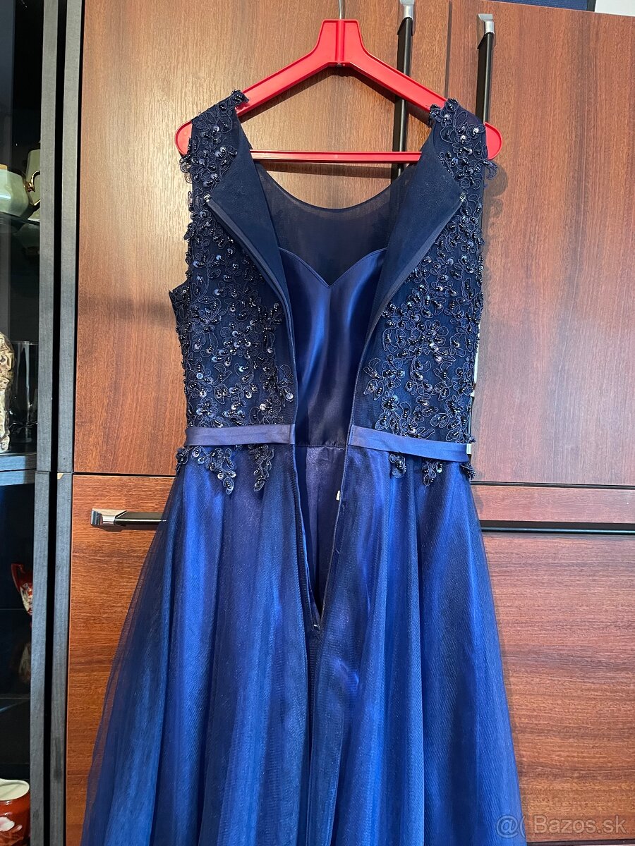 Slávnostné kráľovskomodré šaty - 4