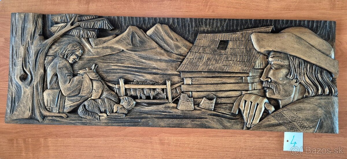 Retro plastiky na stenu - 4