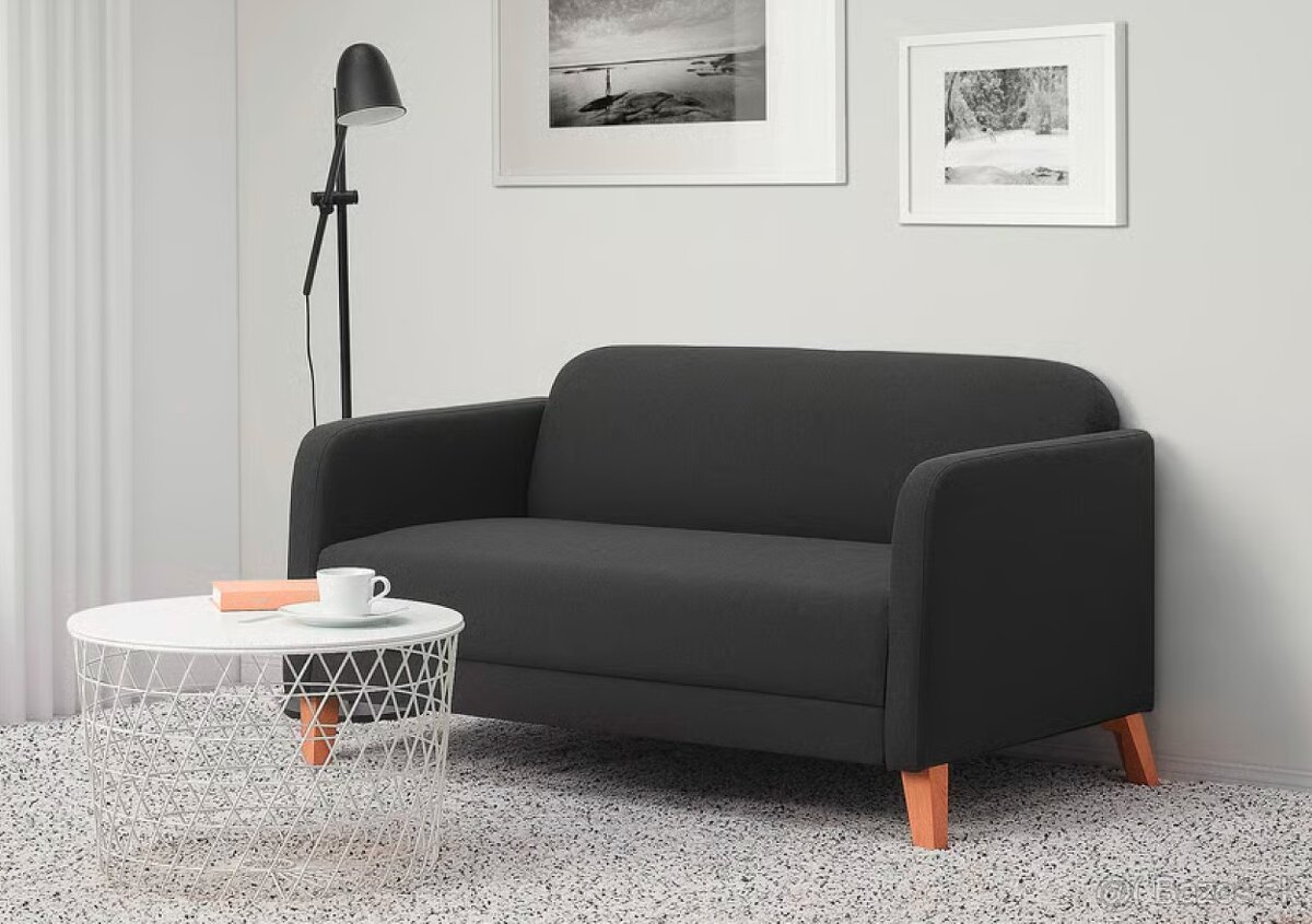 2-pohovka LINANÄS tmavosivá - 4