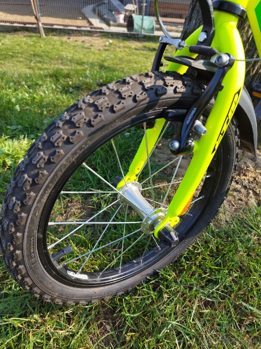 Predám detský bicykel CTM Flash Žltá/Zelená 16" - 4