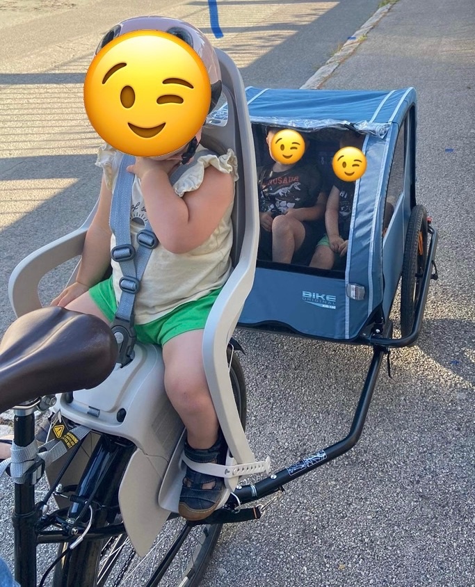 Cyklovozík pre 2 deti decathlon - 4