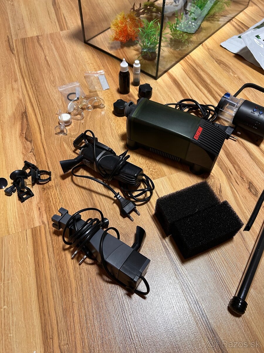 🐠Predám akvárium 60×30×30 cm (54 L) spolu s príslušenstvom - 4