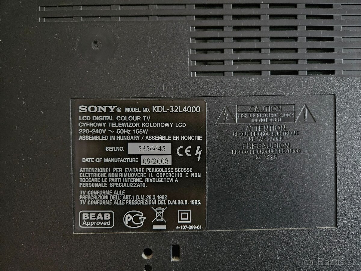 Televízor Sony Bravia - 4