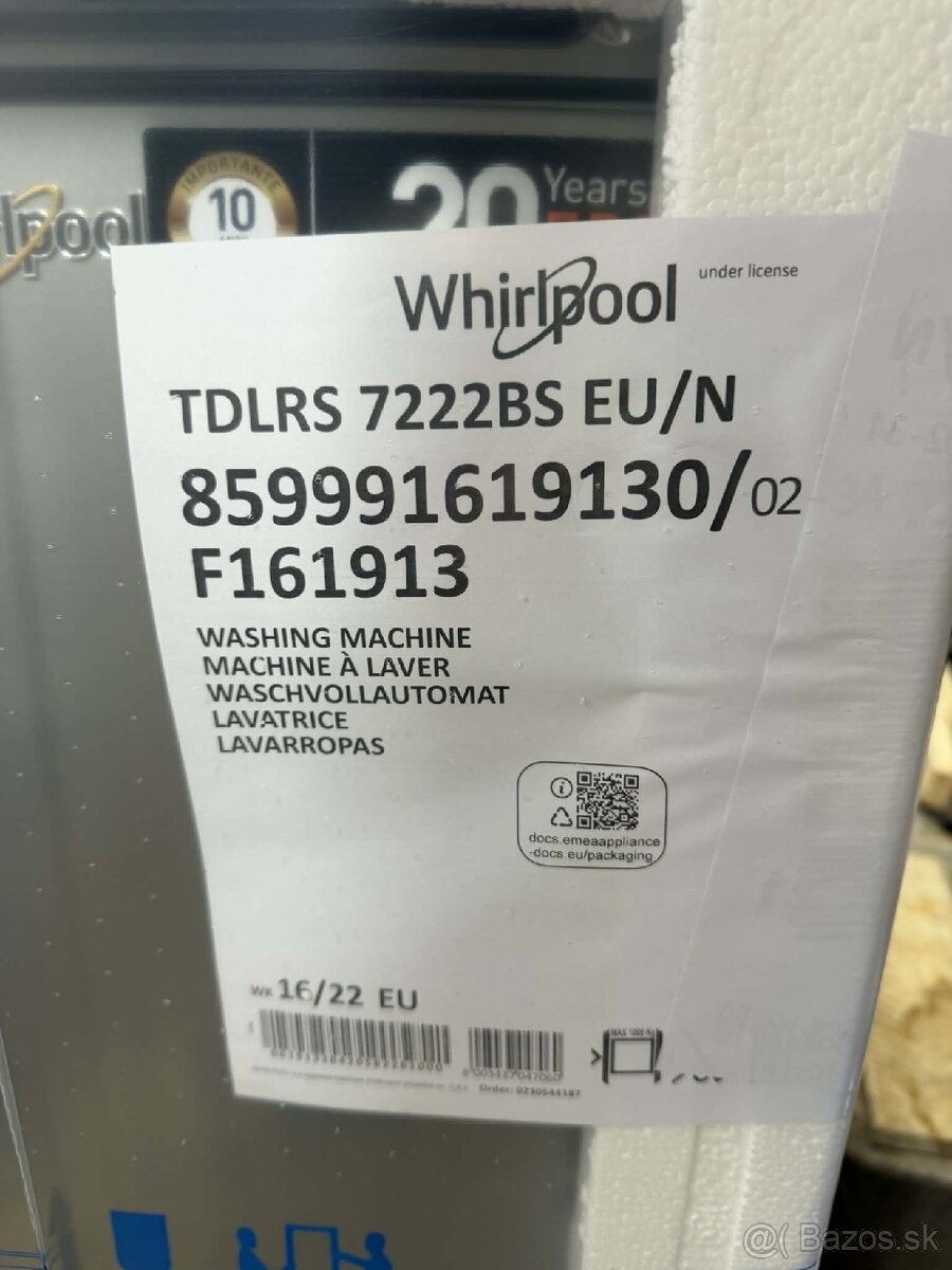 Whirlpool TDLRS 7222BS EU/N - 4