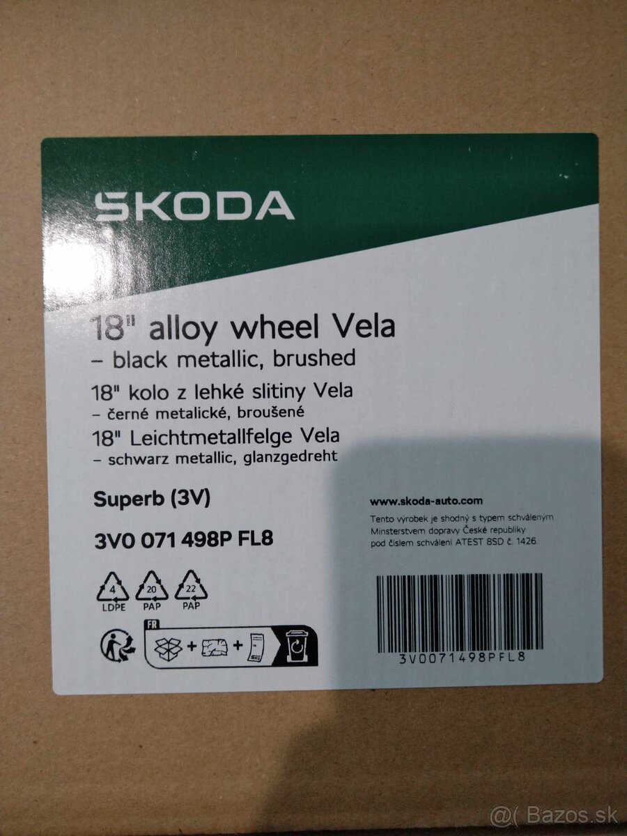 Alu R 18 ŠKODA model VEGA/VELA originál 100 % stav. - 4