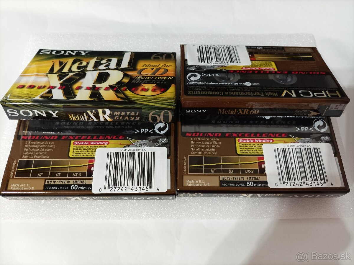 SONY METAL XR60 (SONY C-60MTLXRD) - MC kazeta - 4