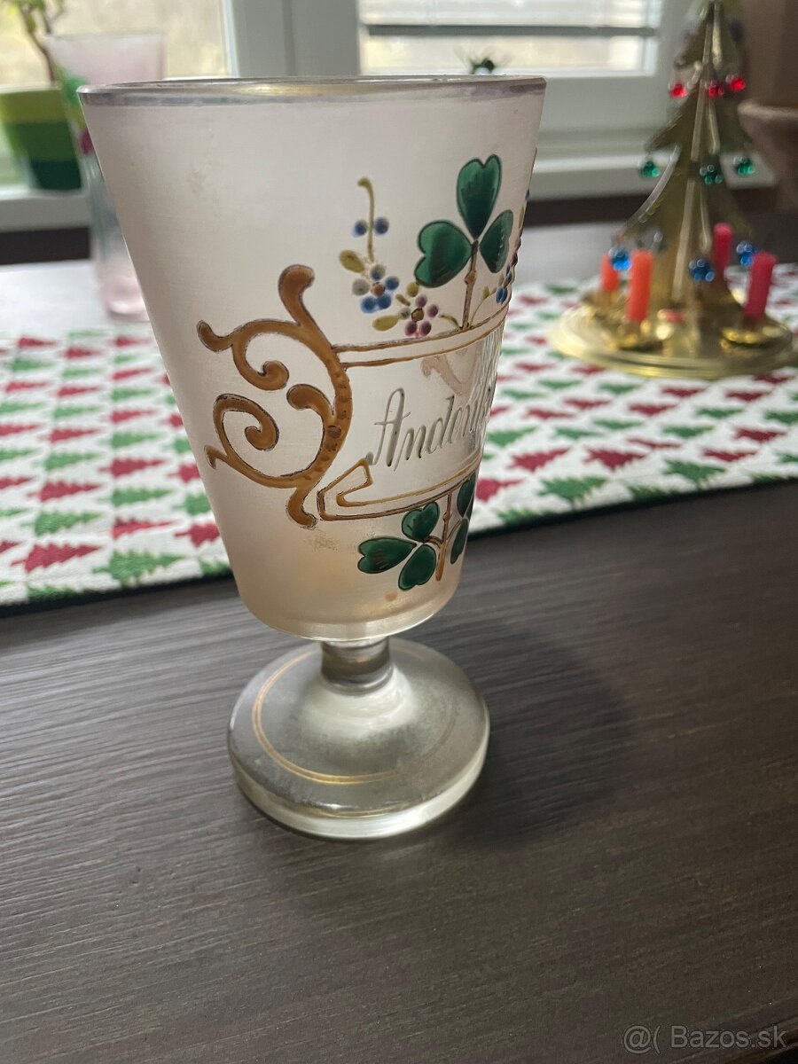 Starožitný pohár Andenken - 4