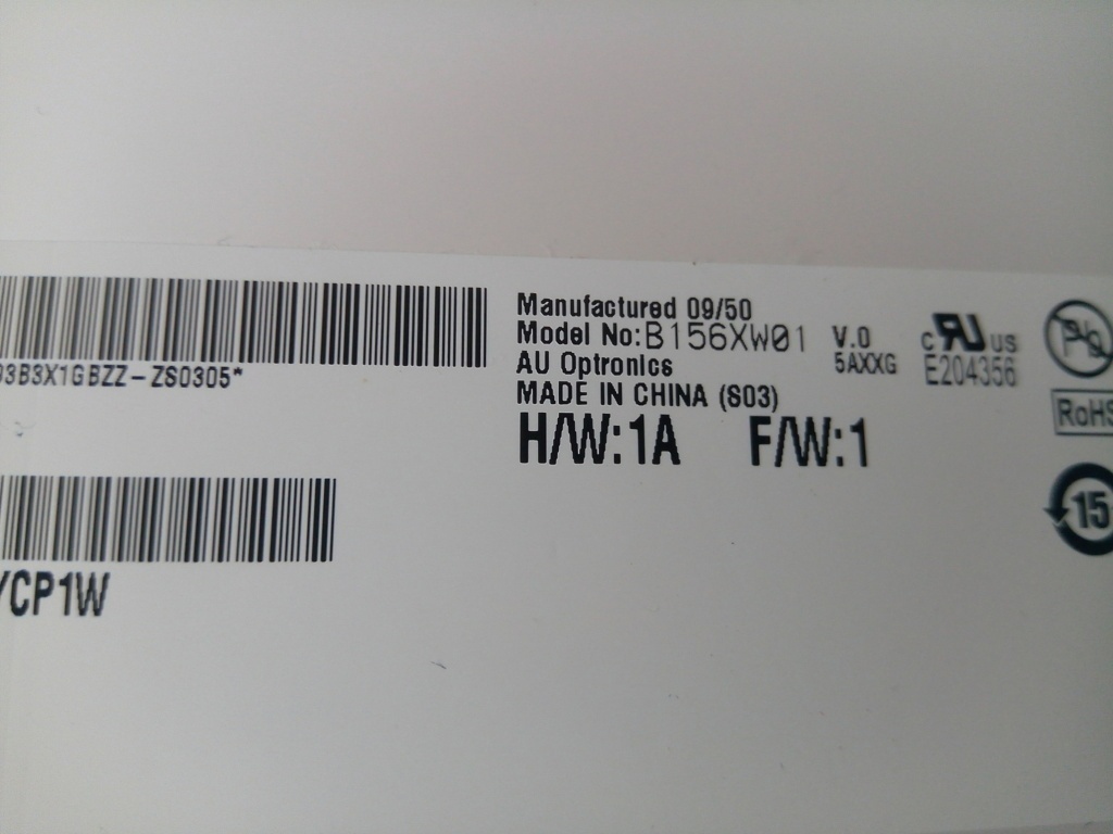 15,6 palcový display ( displej ) CCFL 30 pin z notebooku - 4