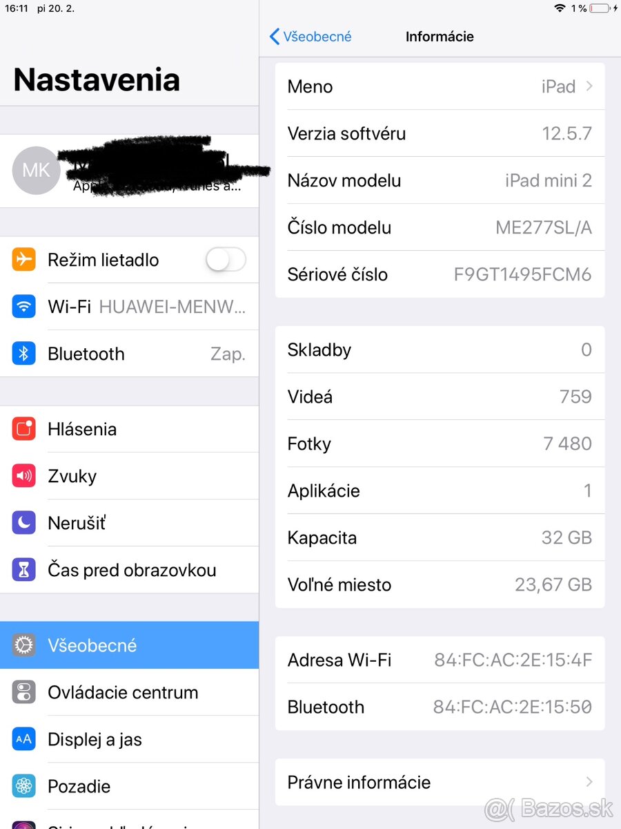 Predám iPad mini 2 32gb WiFi - 4