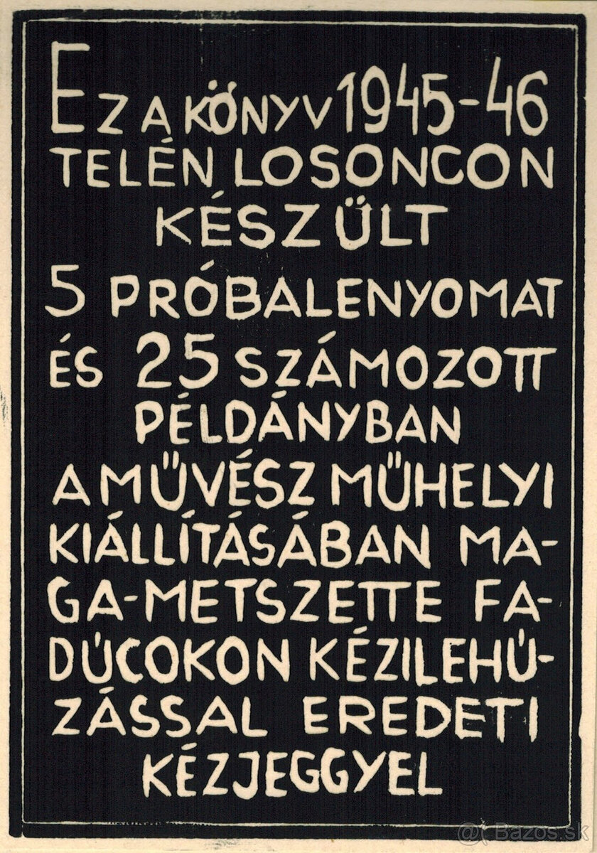 Szabó Gyula: drevoryty Ecce Homo - 4