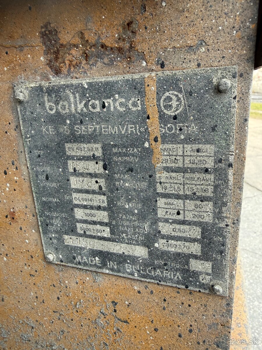 Vysokozdižný vozík VZV Balkancar - 4