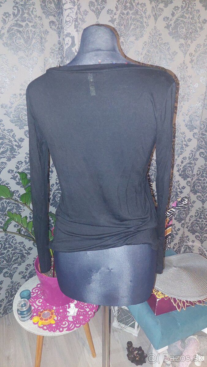 Cierne tričko dlhý rukav - 4