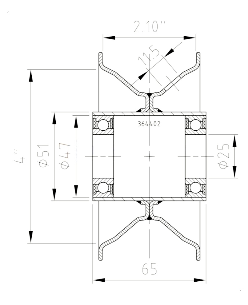 Kompletné koleso 4.00-4 - 4