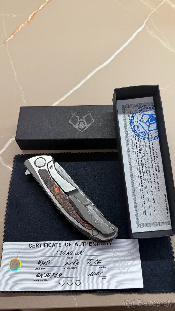 Shirogorov F95 NL 3M / M390 / MRBS / Ti & CF Mars Valley (20 - 4