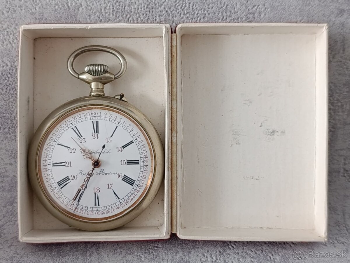 moc pěkné masivní kapesní hodinky COLOMBOPHILE - 4