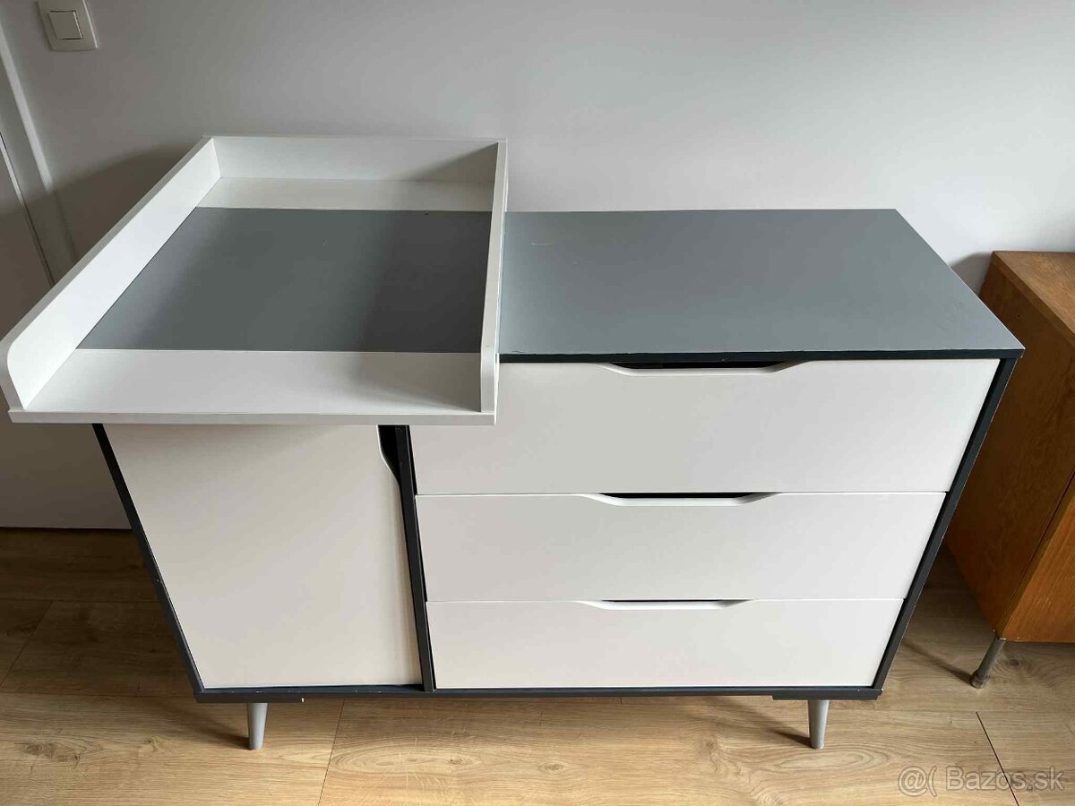 Komoda, prebalovaci pult/nadstavec, prebalovacia podlozka - 4