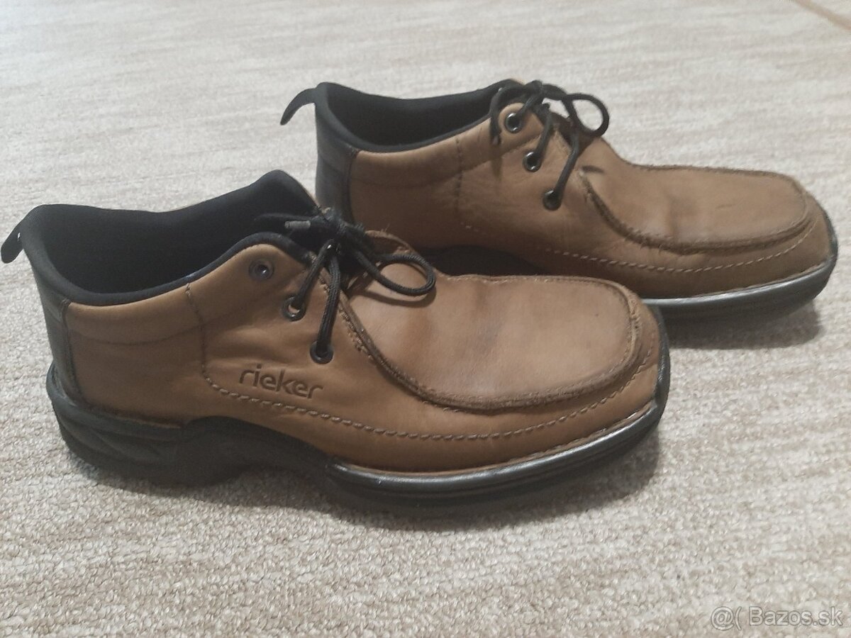 pánska kožená obuv.Rieker vel.43 - 4