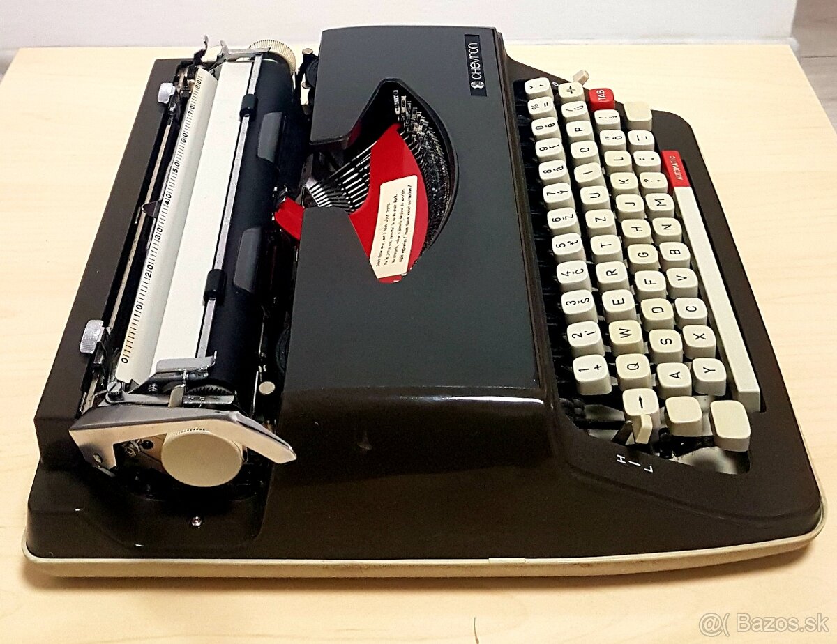 Prenosný mechanický písací stroj Chevron - 4