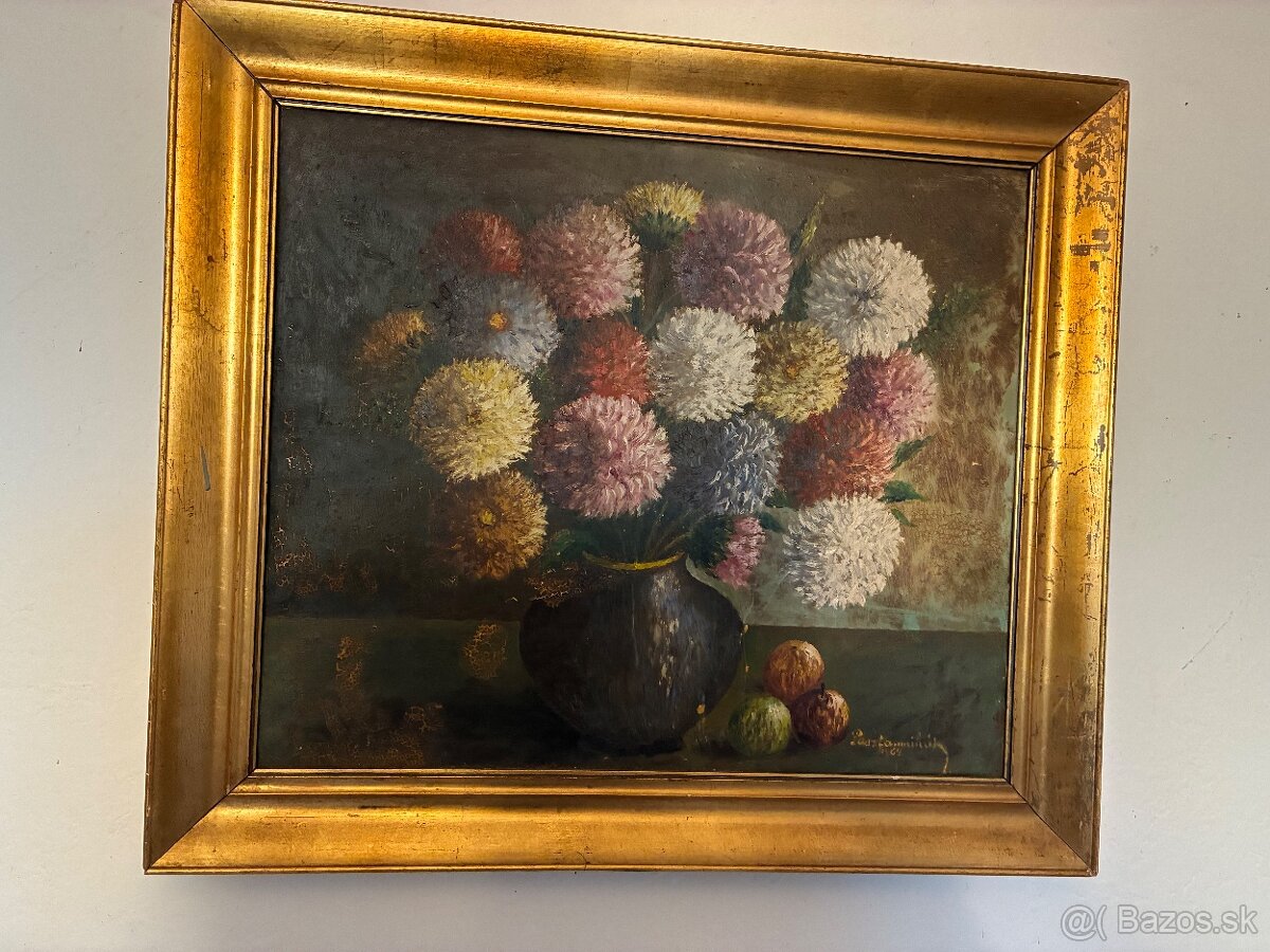 Olejomaľba na doske - 4