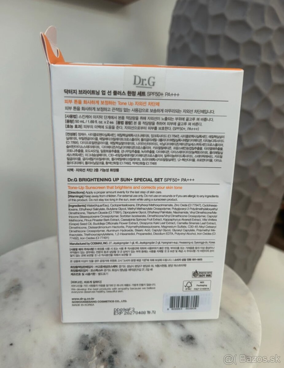 Dr.G sada opaľovacích krémov 1+1 - Dr.G brightening sun up - 4