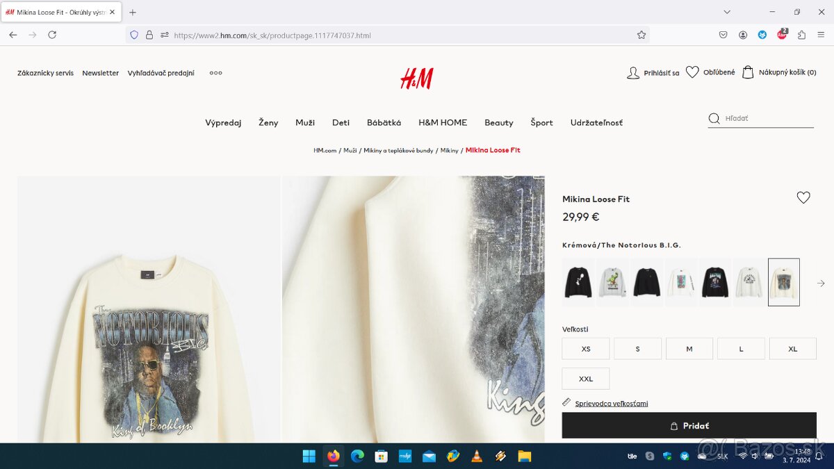 Mikina The Notorious B.I.G., Los Angeles, Alex's Flowershop - 4