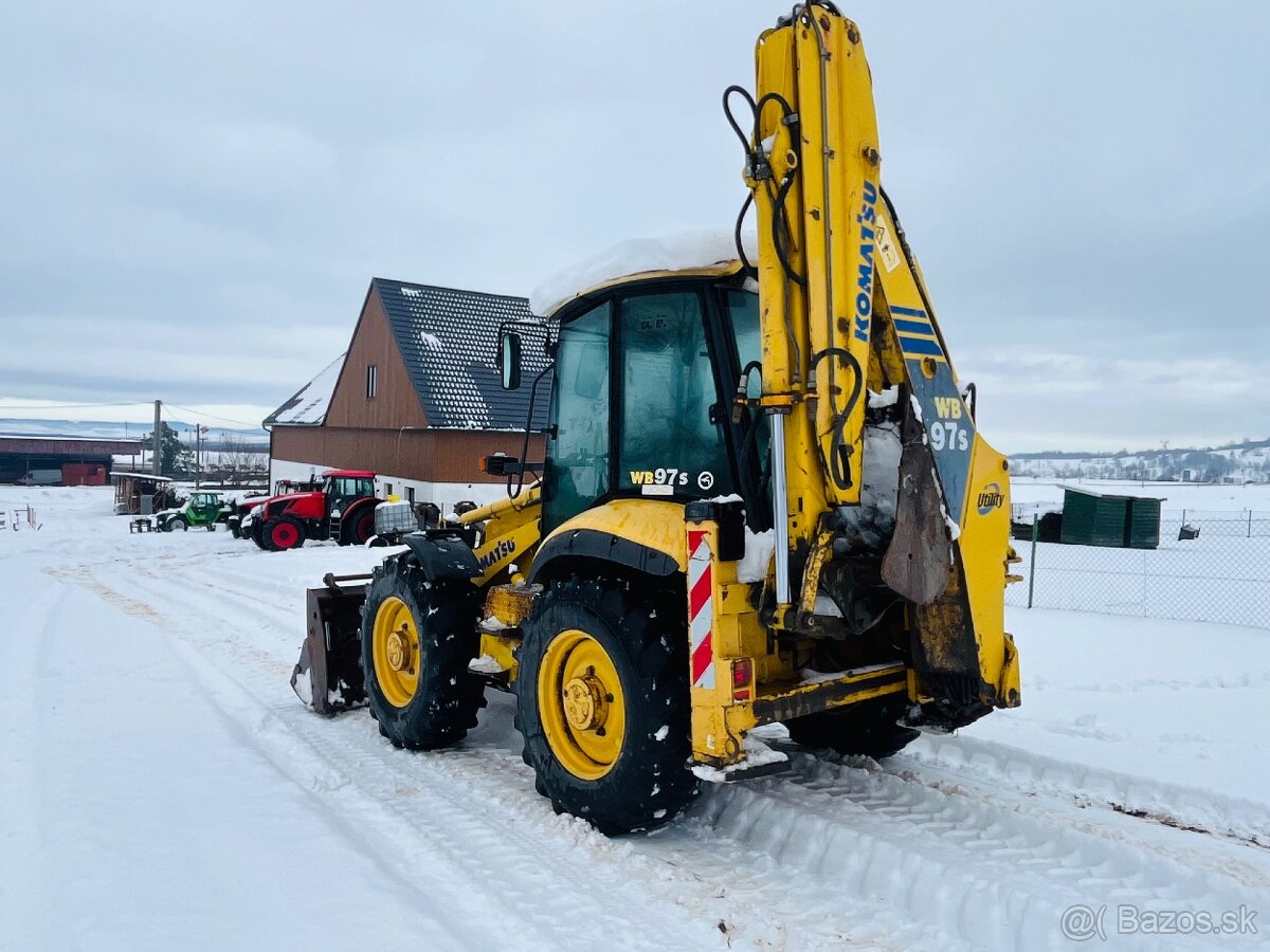 Predám Traktorbager Komatsu WB97S - 4