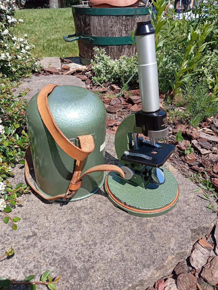 Retro starý mikroskop Meopta - 4