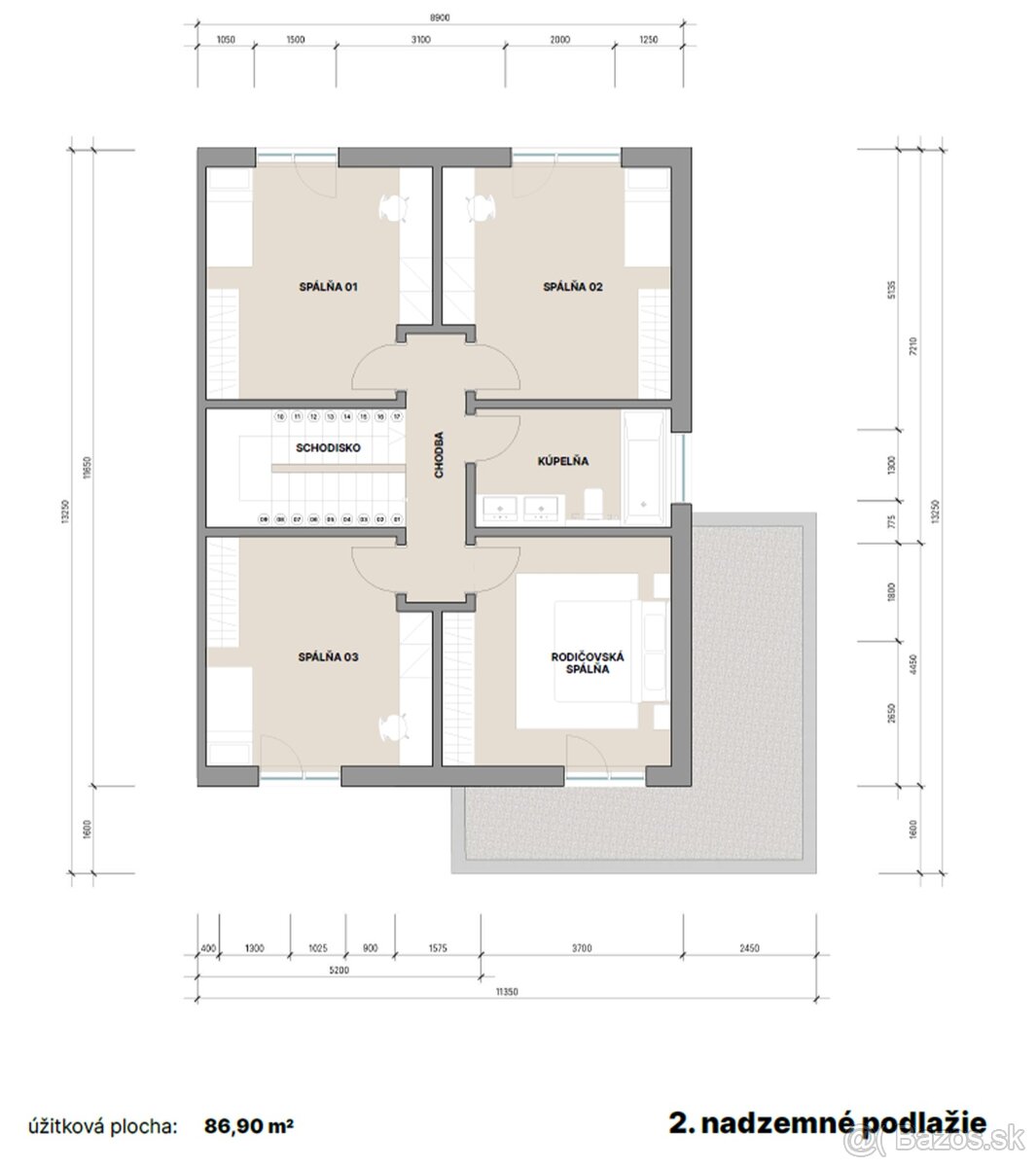 Rodinný dom 186m2 (5-izbový), pozemok 393m2, Poprad - Lesopa - 4