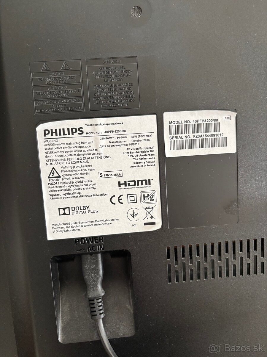 philips 40pfh4100/88 - 4