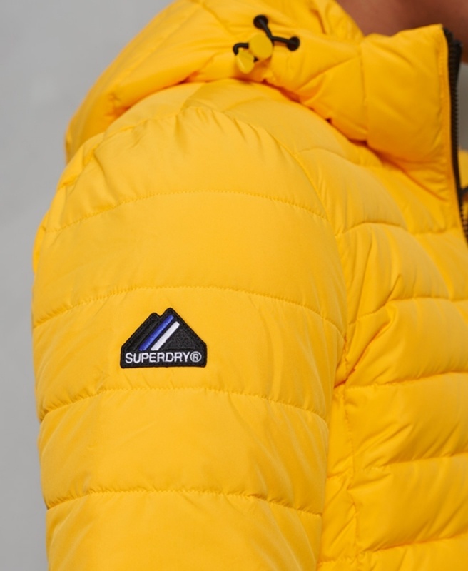 SUPERDRY pánska bunda Sports Puffer - Žltá Velkosť: L. - 4