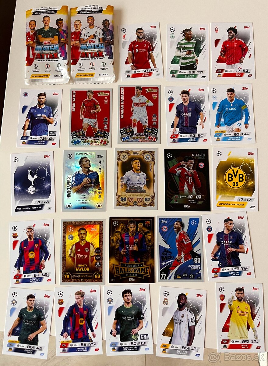 Futbalové kartičky - Neymar jr. a mix 23ks na PREDAJ spolu. - 4