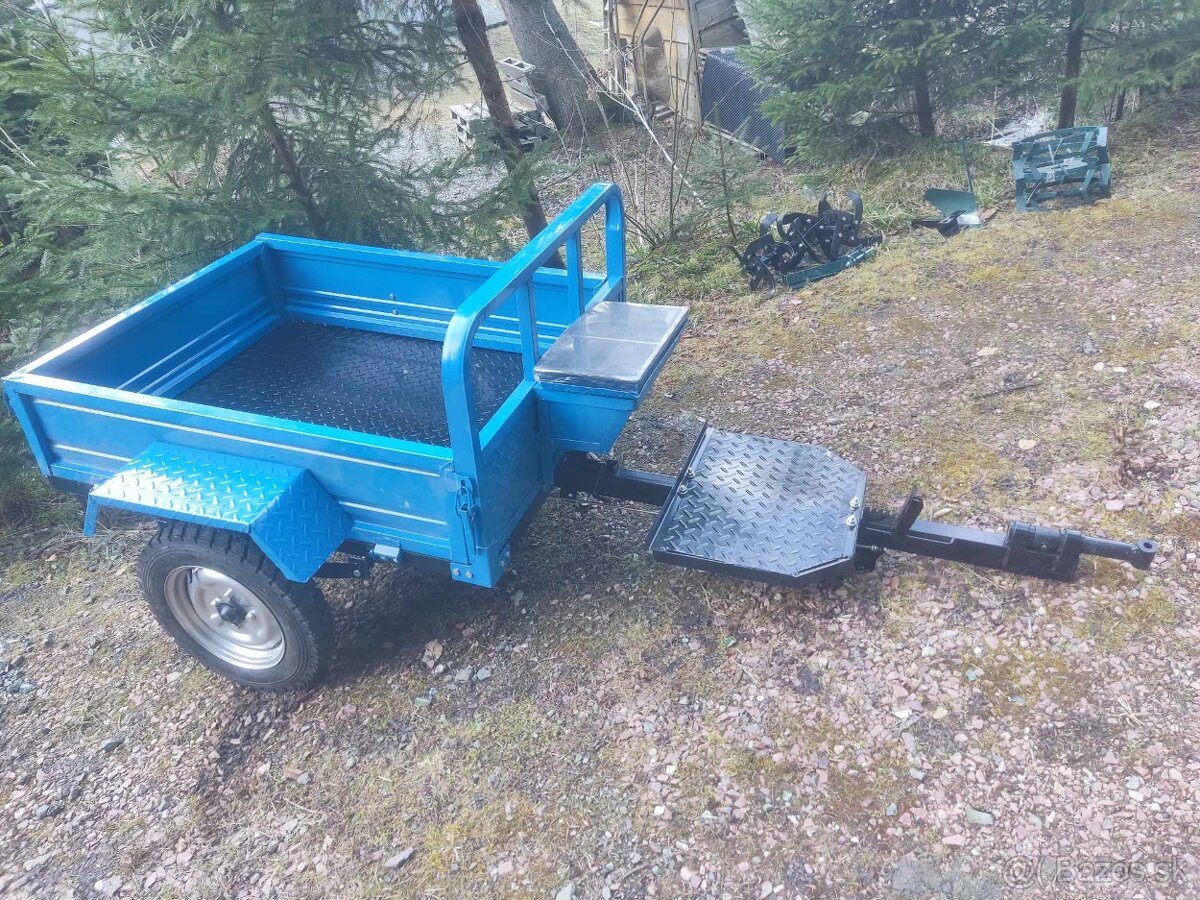 Malotraktor rotačná bubnová kosa -vlečka - 4