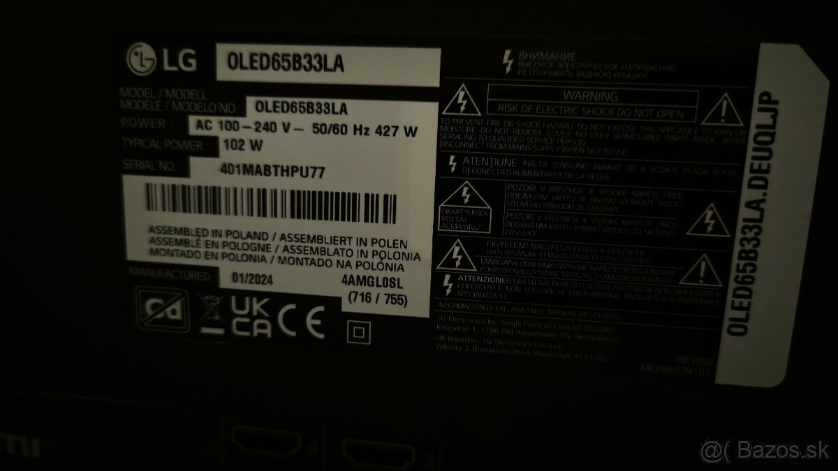 LG OLED 65 B33LA - 4