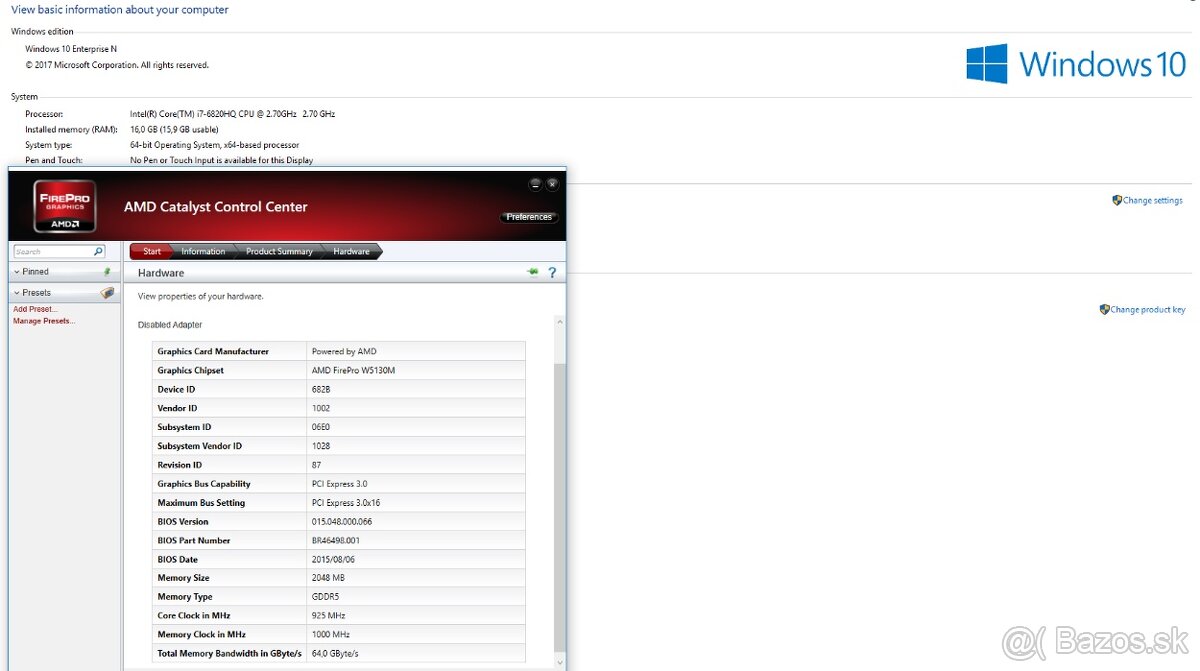 Dell Precision 3510 i7 / 16GB RAM / 500GB SSD + Dock - 4