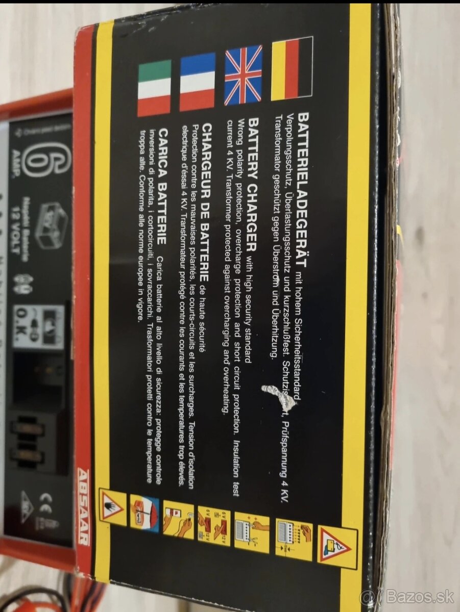 Nabijacka autobaterii 12V 6A - 4