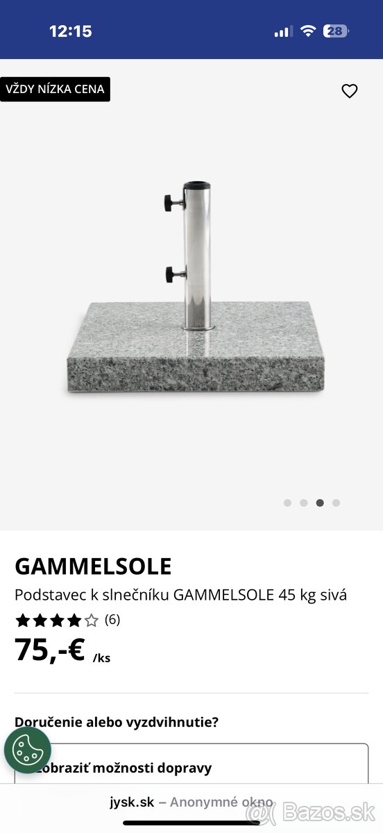 Predám nový slnečník z jysku - 4