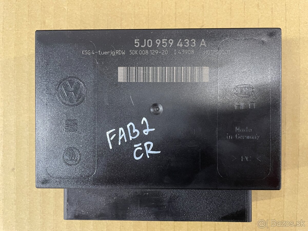 škoda fabia airbag motorček zamok radio budiky packy - 4