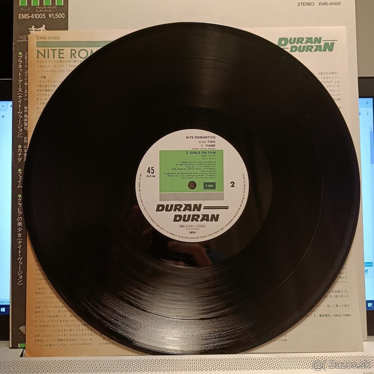 Duran Duran Nite Romantics Japan Vinyl - 4