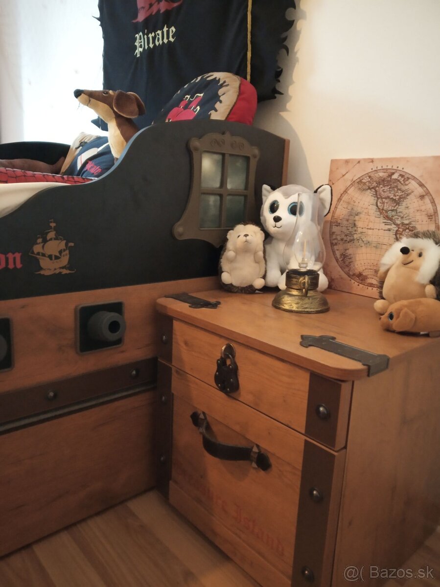 Pirátska detská posteľ Black Pirate CILEK - 4