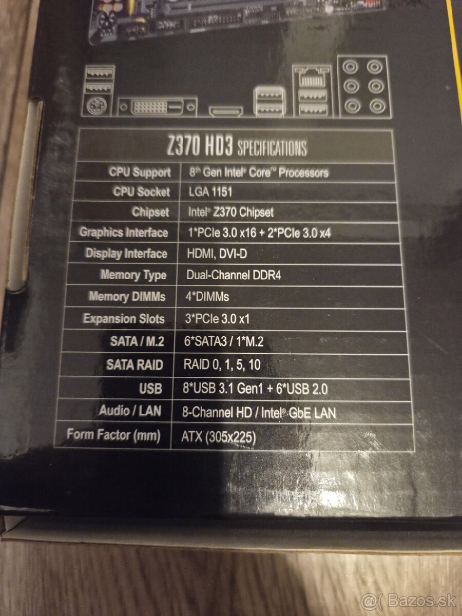 Gigabyte Z370 HD3 + Intel core i5 8400 - 4