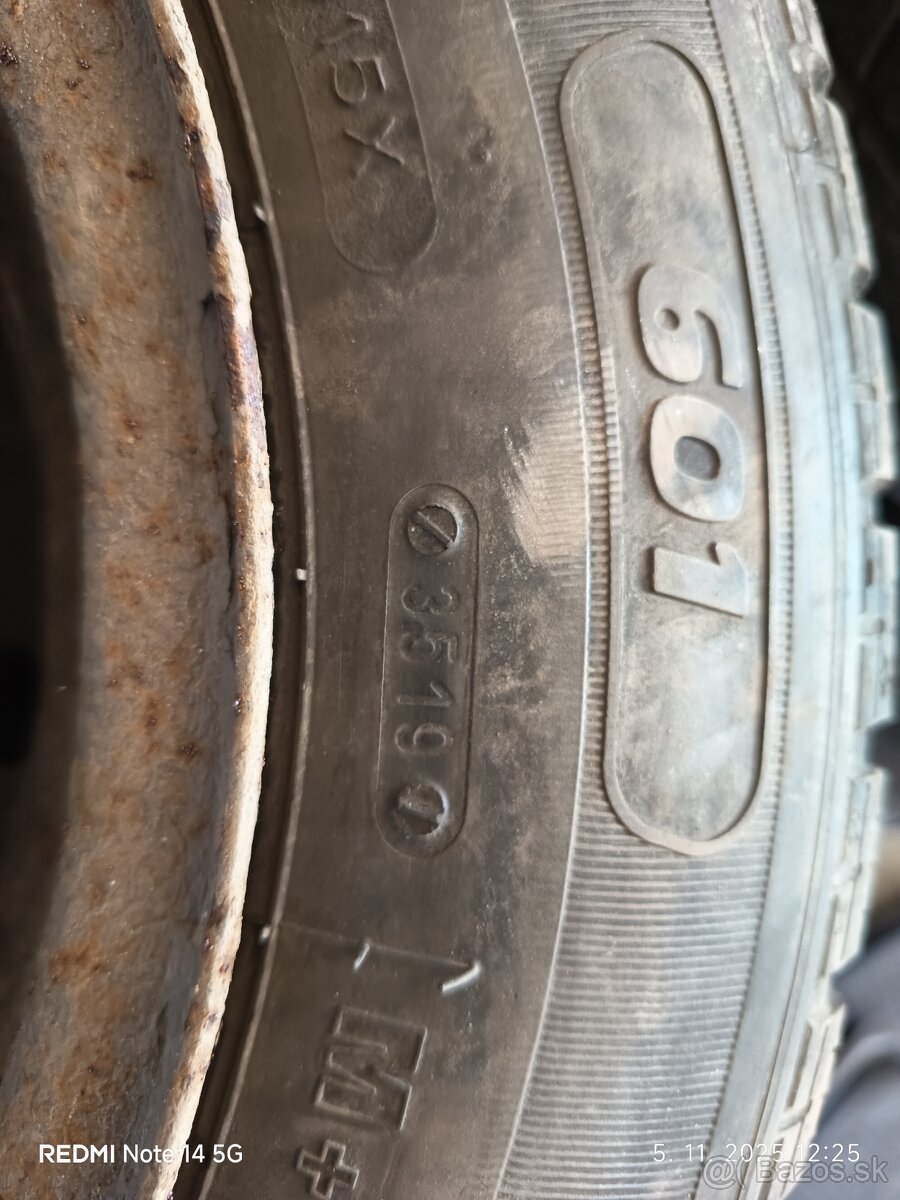 Zimné pneu + disky 165/70/14 - 4