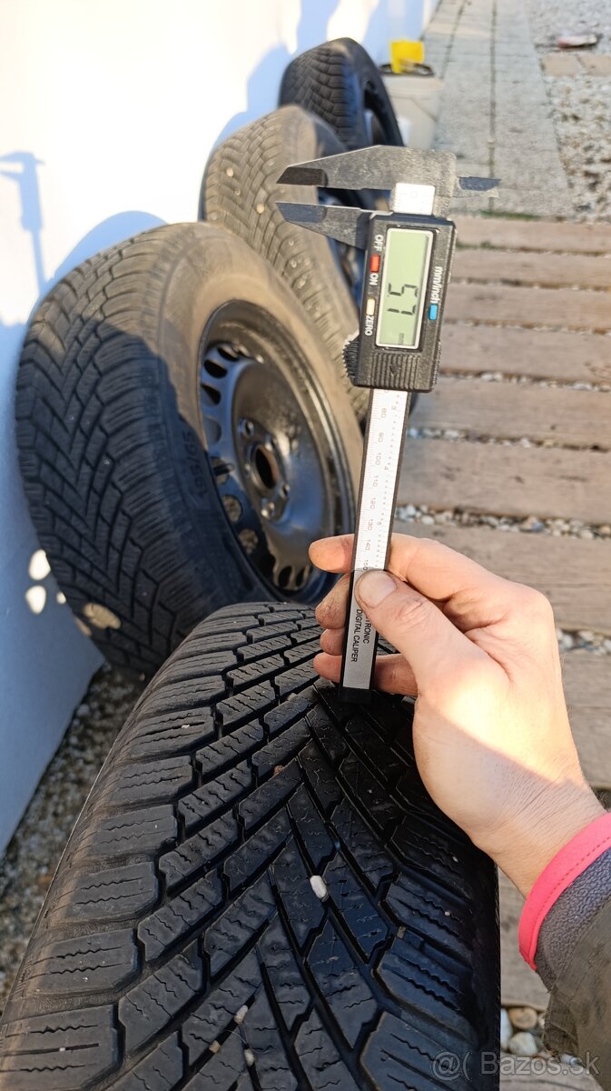 Zimné pneumatiky na plechových diskoch 195/65 R15 - 4